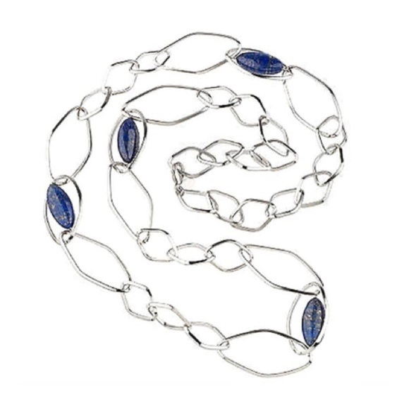 SIMONA COLLINI Onyx Silver chained necklace - Picture 3 of 9